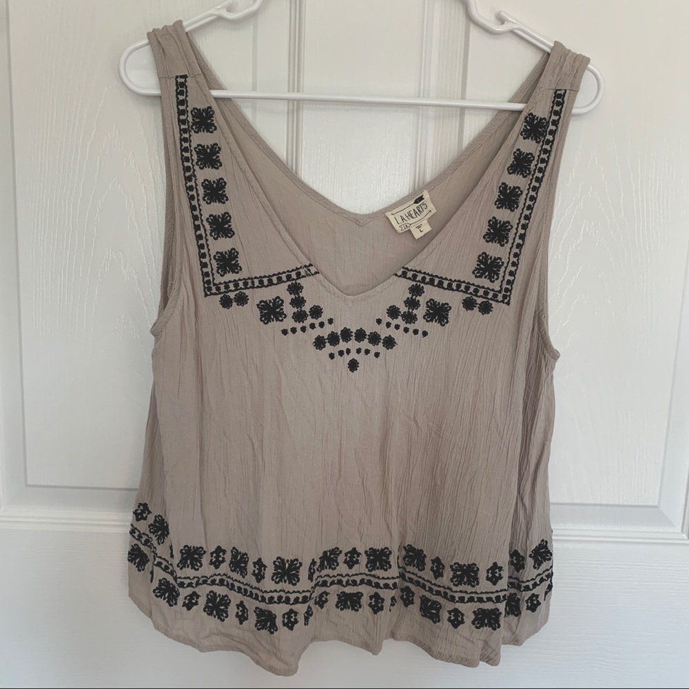 LA Hearts Embroidered Tank